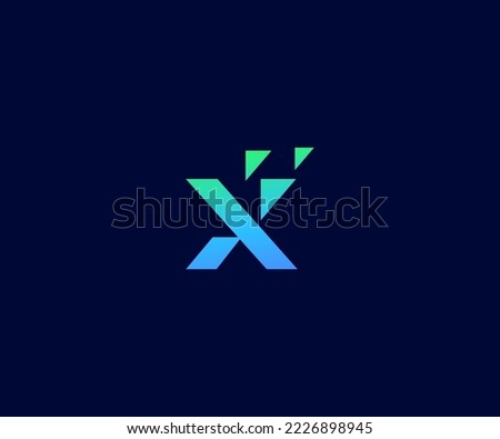 X Letter Logo Vector Template Abstract Monogram Symbol. Usable for Business sport, technology, fashion, digital And future creative logo