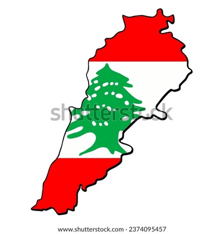 
Lebanon flag vector illustration, fits Lebanon country map frame, on isolated white background, cool for sticker, emblem, badge
banners, t-shirts, etc.