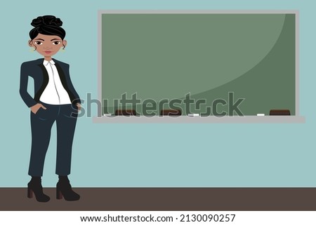 Woman teaching class or giving a workplace presentation