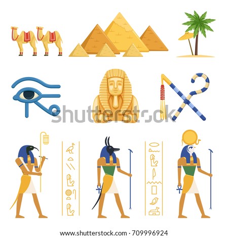 Free Vector Ancient Egyptian Symbols | 123Freevectors