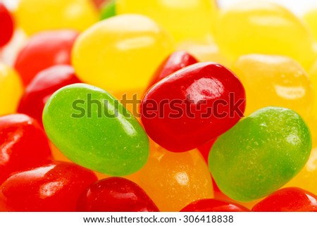 Close-up shot of jelly beans.