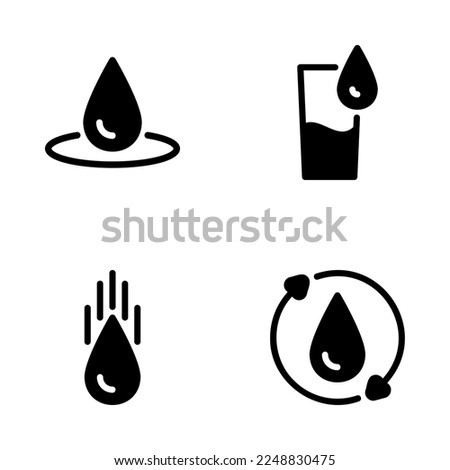 Flat illustration on a theme water