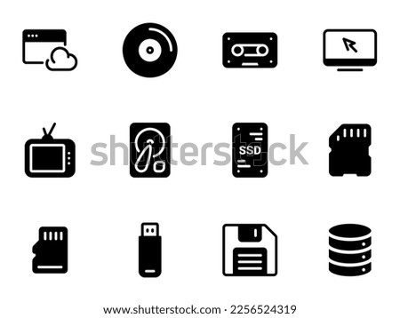 Flat illustration on a theme information carriers