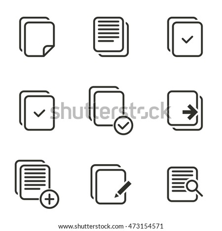 Vector illustration on the theme file document icons