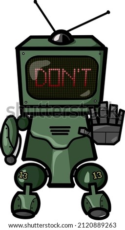 prohibition robot sith pixel screen
