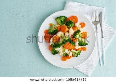 Similar – Image, Stock Photo Boiled carrots on plate