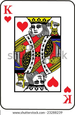 King Of Hearts Vector - 23288239 : Shutterstock