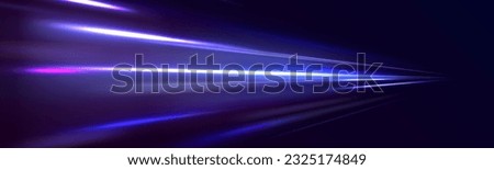 Motion pattern for banner or poster design background idea. Abstract laser beams of light. Chaotic neon rays of light. Blue light streak, fiber optic, speed line, futuristic background vector.	