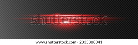 Colorful light trails, long time exposure motion blur effect. Red and blue glowing neon lights lines. Red blue special effect, speed police line. Magic of moving fast lines. Vector Illustration