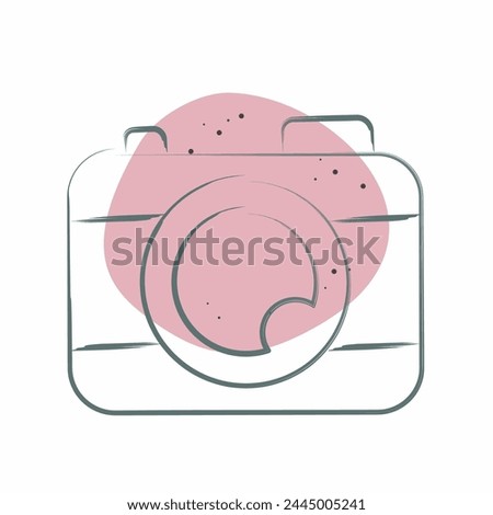 Icon Camera. related to Entertainment symbol. Color Spot Style. simple design illustration