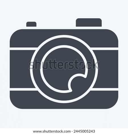 Icon Camera. related to Entertainment symbol. glyph style. simple design illustration