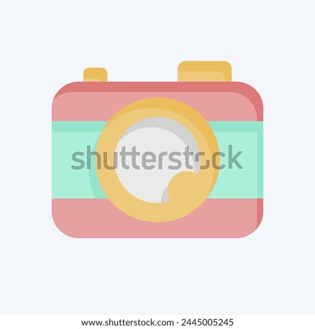 Icon Camera. related to Entertainment symbol. flat style. simple design illustration