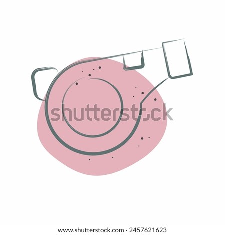 Icon Whistle. related to Security symbol. Color Spot Style. simple design illustration
