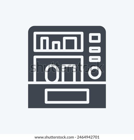 Icon Vending Machine. related to City symbol. glyph style. simple design illustration