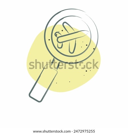 Icon Search. related to Airport symbol. Color Spot Style. simple design illustration