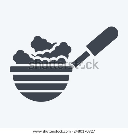 Icon Spider Strainer. related to Kitchen Tool symbol. glyph style. simple design illustration