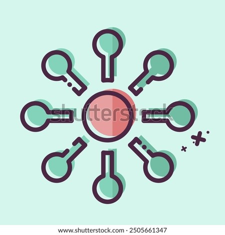 Icon Variety. related to Choice symbol. MBE style. simple illustration