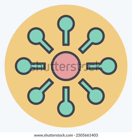 Icon Variety. related to Choice symbol. color mate style. simple illustration