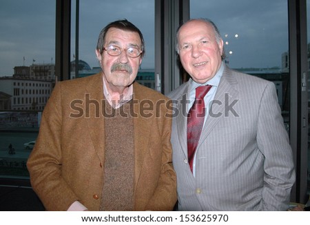 MAY 23, 2005 - BERLIN: Guenter Grass and Imre Kertesz, both winners of the Novbel Prize for Literature, at the Academy of the Arts in Berlin.