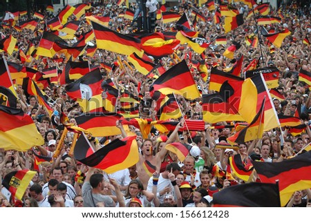 JUNE 30, 2006 - BERLIN: fans of the German team at the \