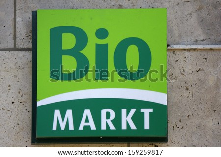 May 2012 - BERLIN: the logo of the German organic food market \