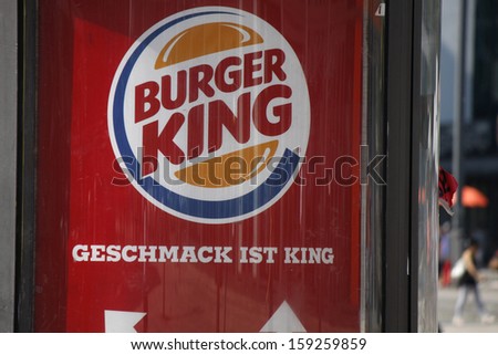 May 2012 - BERLIN: the logo of the fast food chain \