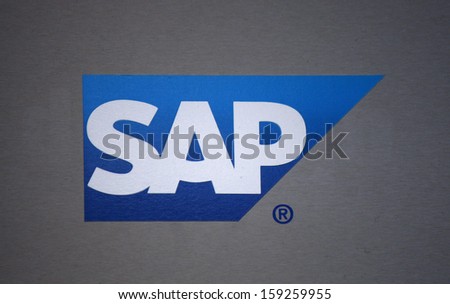 May 2012 - BERLIN: the logo of the German software company \