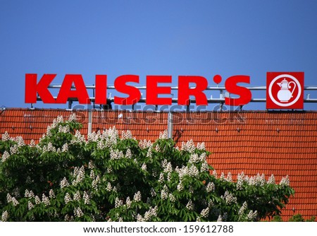 May 2012 - BERLIN: the logo of the supermarket chain \