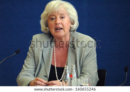 JUNE 6, 2005 - BERLIN: Minister of Family Renate Schmidt at a press conference in Berlin.