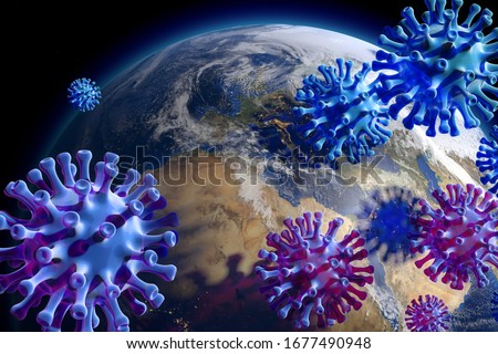 Similar – Image, Stock Photo Corona Planet corona