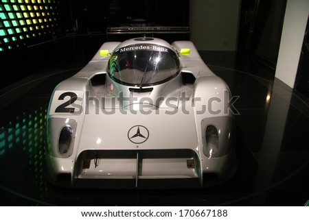 NOVEMBER 2013 - BERLIN: a Mercedes C 291, a legendary racing car of the 1990s, Berlin.