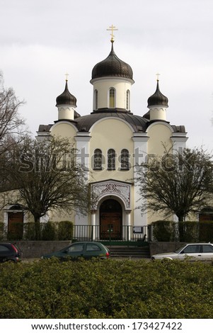 APRIL 2008 - BERLIN: the Russian-Orthodox Church in the Steglitz district of Berlin.