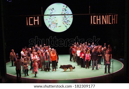 FEBRUARY 1, 2008 - BERLIN: a scene of the theater play \