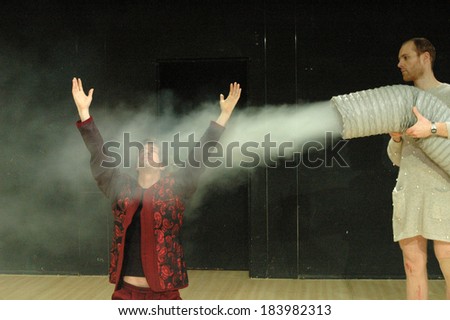 NOVEMBER 18, 2004 - BERLIN: Thomas Mueller, Niels Bormannn in a scene of the theater play \