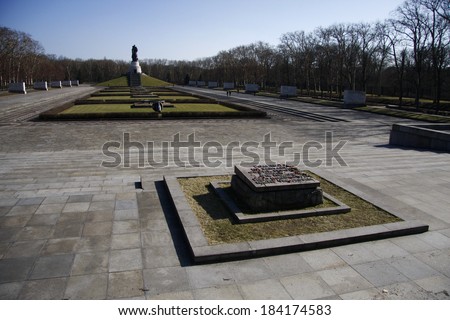 CIRCA MARCH 2013 - BERLIN: the Soviet War Memorial in the Treptow district of Berlin.