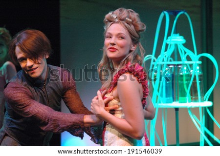 NOVEMBER 2, 2006 - BERLIN: Daniel Jeroma, Kathrin Osterode in a scene of the theater play \