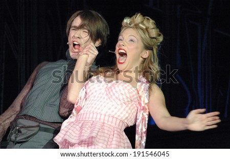 NOVEMBER 2, 2006 - BERLIN: Daniel Jeroma, Kathrin Osterode in a scene of the theater play \