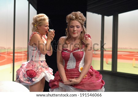 NOVEMBER 2, 2006 - BERLIN: Laura Leyh, Kathrin Osterode in a scene of the theater play \