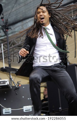 MAY 10, 2014 - BERLIN: Frank A. Delle (Eased) during a concert of the band \