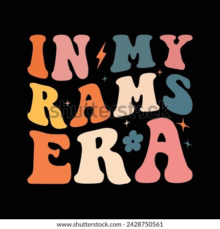 In My Rams Era wavy graphic design