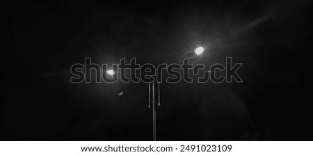 Similar – Image, Stock Photo Two street lamps | Neighbourhoods