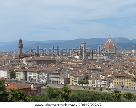 Foto Bild Panoramablick auf das Stadtbild von Florenz