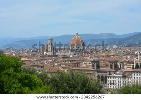 Similar – Foto Bild Panoramablick auf das Stadtbild von Florenz