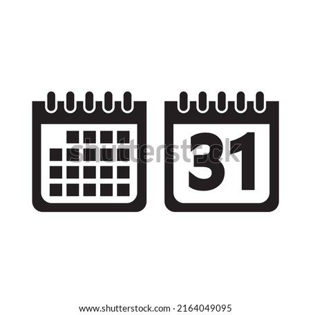 Calander Vector Icon With White Islolated Background calander vector illudtration