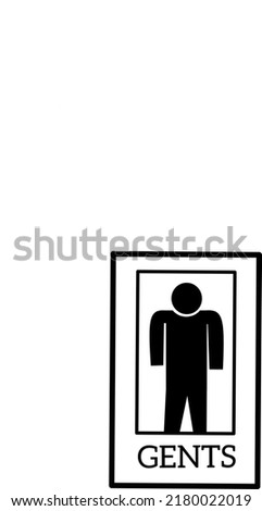 A vector of GENTS toilets sign, can be download as a sign on your gents toilet