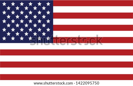American Flag 4th july illustration Stockfoto © 