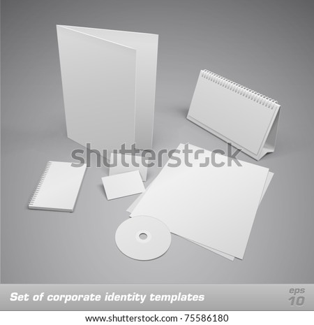 Set of corporate identity templates. Vector illustration