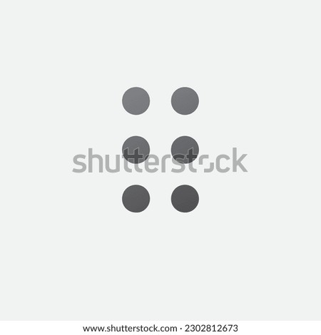 Draggable dots Icon Illustration Vector Symbol