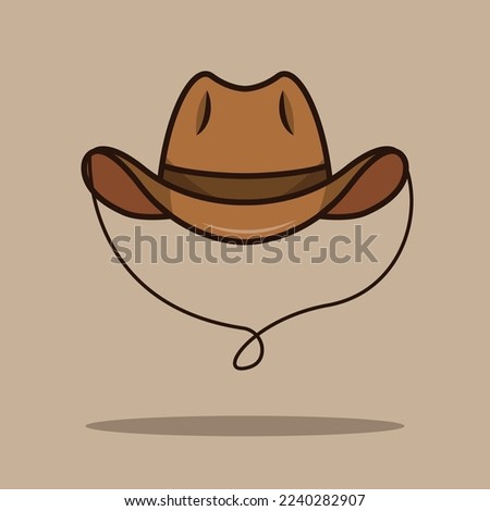 The Illustration of Cowboy Hat