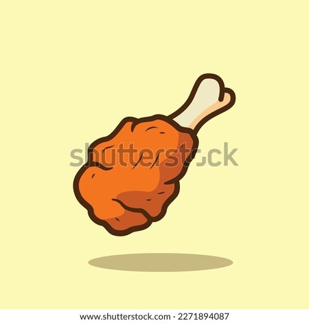 The Illustration of Drum Stick Fried Chicken